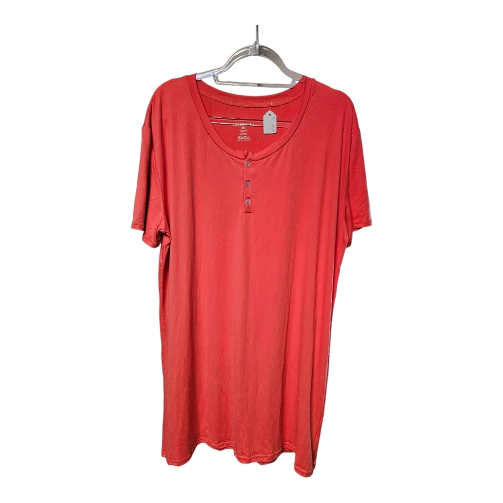 Essentials Red Midi Dress with Flowing Fabric